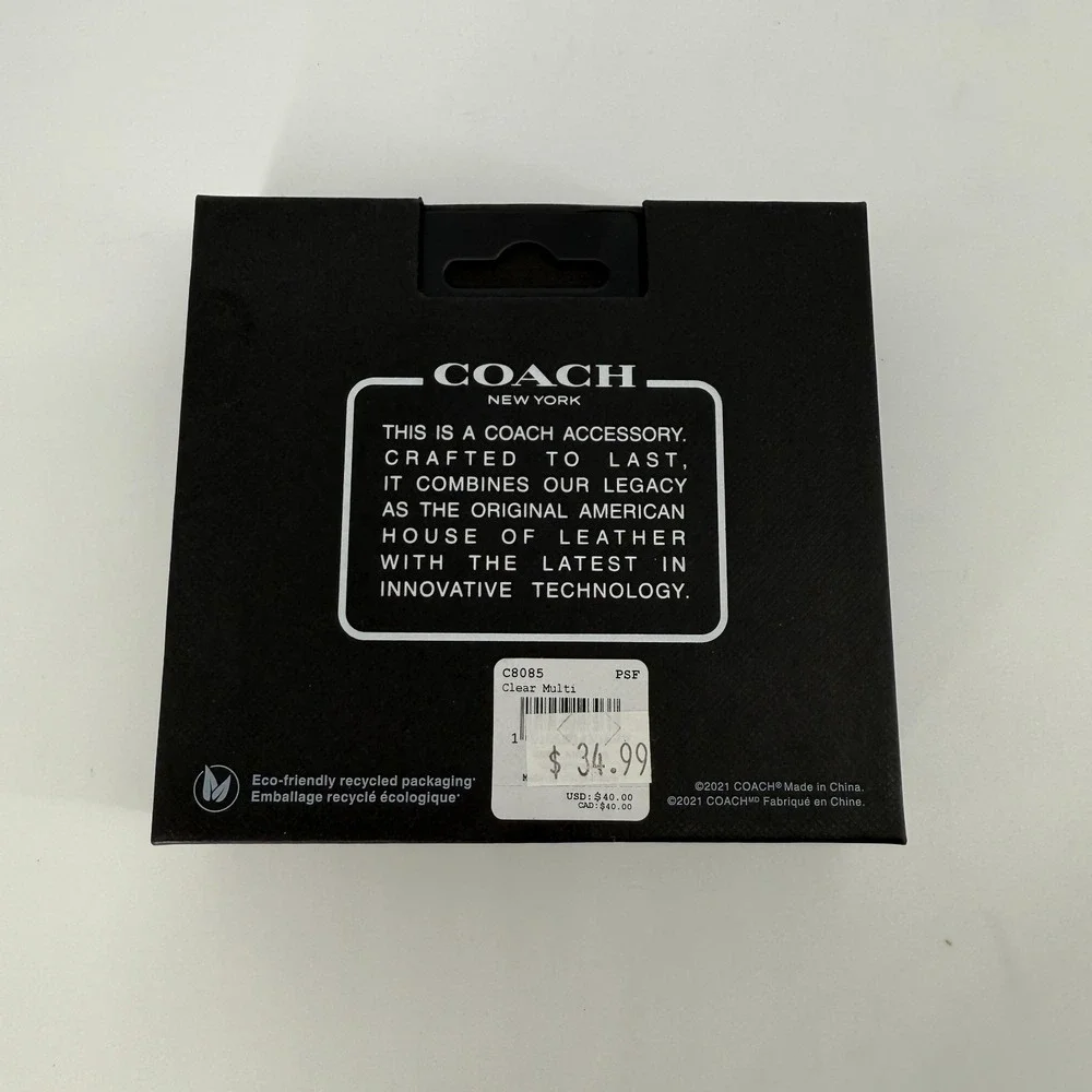 Coach gift plastic print